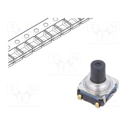 2 pcs x C&K - KSC623J LFG - Microswitch TACT, SPST-NO, Pos: 2, 0.05A/32VDC, SMT, none, 7.7mm
