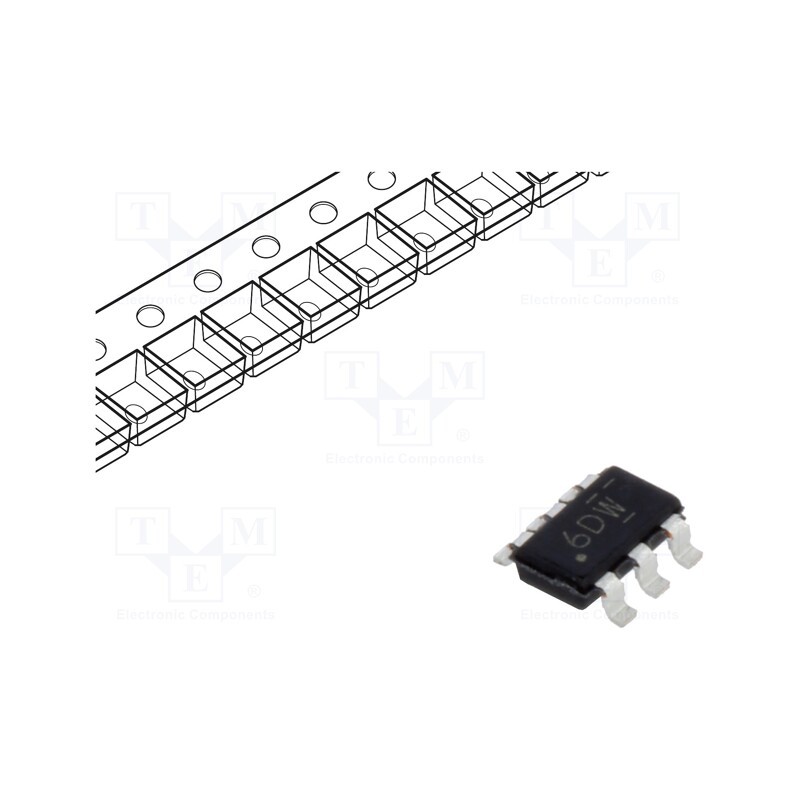 5 pcs x TEXAS INSTRUMENTS - TLV62569PDDCR - IC: PMIC, DC/DC converter, Uin: 2.5÷5.5V, 0.6÷5.5VDC, 2A, TSOT23-6