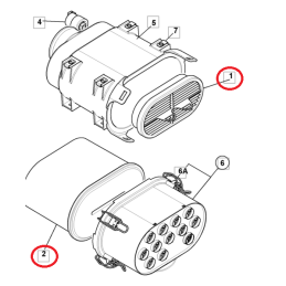 JCB air filter set 3cx 4cx 32 925682