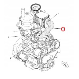 Waz turbine filter cat 428e 444e 2842917