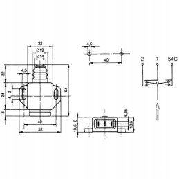 Brake light switch cobo 15110000 839521