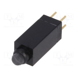 1 pcs x MENTOR - 2214.1227 - Switch: push-button, Pos: 2, SPST-NO, 0.1A/24VAC, OFF-(ON), yellow