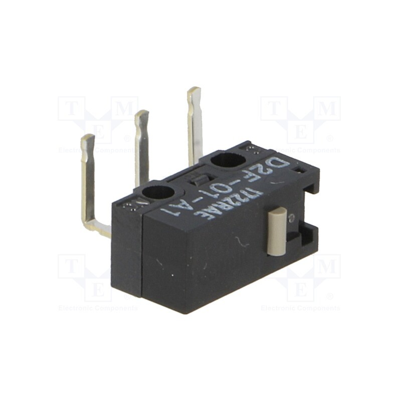 1 pcs x OMRON OCB - D2F-01-A1 - Microswitch SNAP ACTION, 3A/125VAC, 0.1A/30VDC, without lever