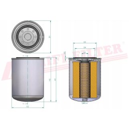 Engine oil filter hifi filter so 10008