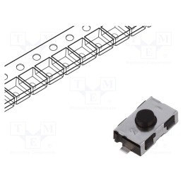 5 pcs x C&K - KSR221G LFS - Microswitch TACT, SPST-NO, Pos: 2, 0.05A/32VDC, SMT, none, 2N, round