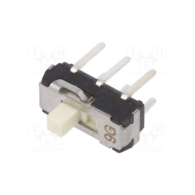 1 pcs x Nidec Copal Electronics - CL-SB-22C-01 - Switch: slide, Pos: 2, DPDT, 0.2A/12VDC, ON-ON, THT, Leads: straight