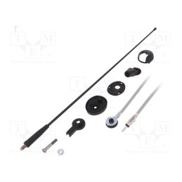 1 pcs x CALEARO - 7657008 - Antenna, car top, 0.41m, AM,FM, Ford, 2.45m, Ømount.hole: 8mm