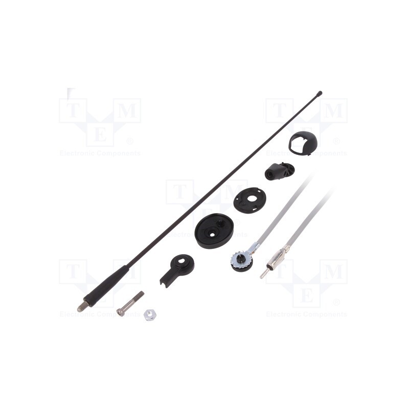 1 pcs x CALEARO - 7657008 - Antenna, car top, 0.41m, AM,FM, Ford, 2.45m, Ømount.hole: 8mm