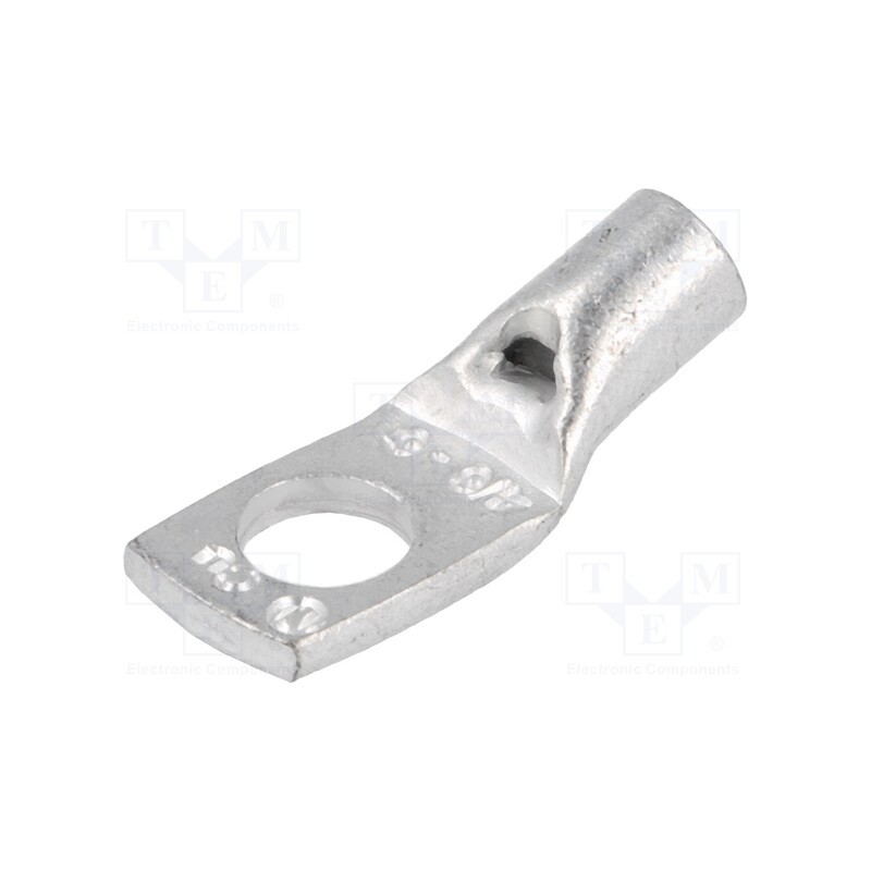 2 pcs x OUNEVA - VA01-0034 PK66 - Tip: ring tube, M6, 6mm2, crimped, for cable, tinned, L: 25mm, copper