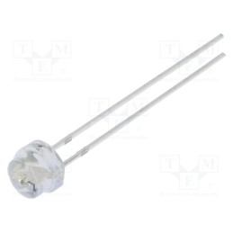1 pcs x OPTOSUPPLY - OSG5DA56A1A-CRLED14 - LED, 4.8mm, green, 2300mcd, 100°, Front: convex, 5.5÷20V, -30÷85°C