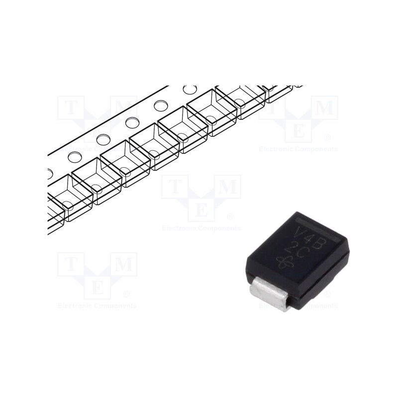 3 pcs x VISHAY - VSSB410S-E3/52T - Diode: Schottky rectifying, SMD, 100V, 4A, SMB,