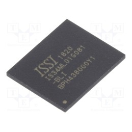 1 pcs x ISSI - IS34ML01G081-BLI - IC: FLASH memory, 1GbFLASH, parallel 8bit, VFBGA63, parallel