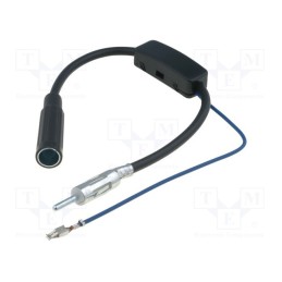 1 pcs x PER.PIC. - A9609 - Antenna amplifier, DIN socket,DIN plug, 0.3m, 12VDC, AM,FM