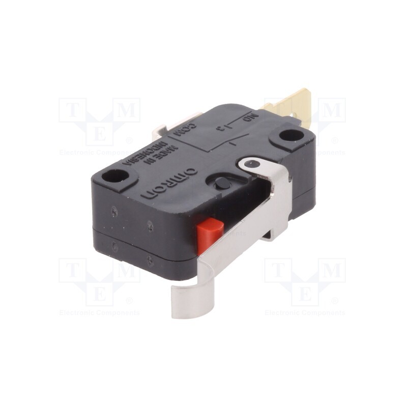 1 pcs x OMRON OCB - D3V-164M-3C5 - Microswitch SNAP ACTION, 16A/250VAC, 10A/30VDC, SPST-NO, Pos: 2
