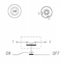 Universal start button switch