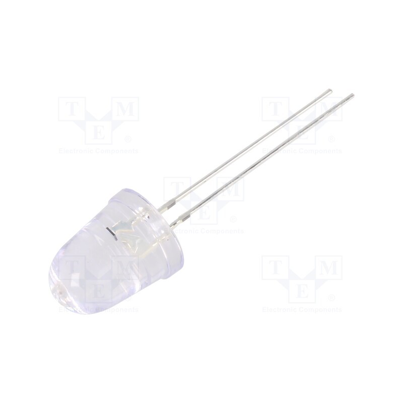 1 pcs x OPTOSUPPLY - OSY5PAA201A-CRLED14 - CRLED, 10mm, yellow, 14400mcd, 8°, Front: convex, 20V, No.of term: 2