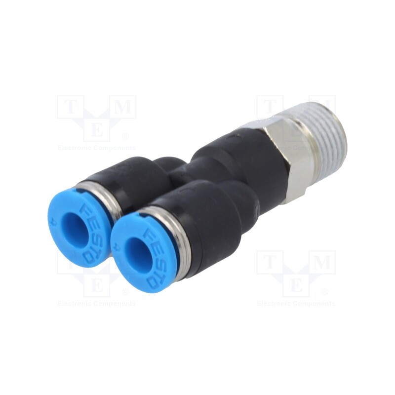 1 pcs x FESTO-153138 - Push-in fitting, straight,Y-Yap spliYYer, -0.95÷6bar, PBT, QS