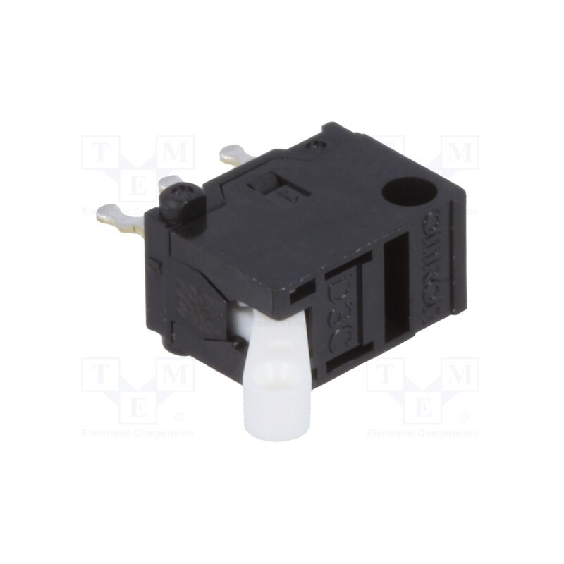 1 pcs x OMRON OCB - D3C-2220 - Microswitch SNAP ACTION, 0.1A/30VDC, with lever, SPDT, Pos: 2