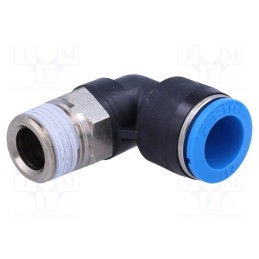 1 pcs x FESTO-153053 - Push-in fitting, angled 90°, -0.95÷6bar, Gasket: NBR rubber, QS
