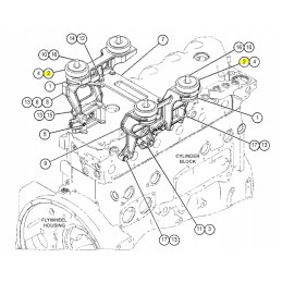 Cat 428 engine mount 6y9915