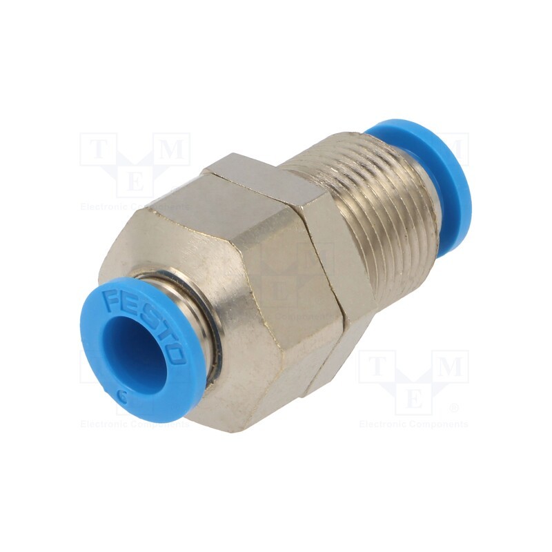 1 pcs x FESTO-193951 - Push-in fitting, threaded,straight, -0.95÷6bar, Thread: M14