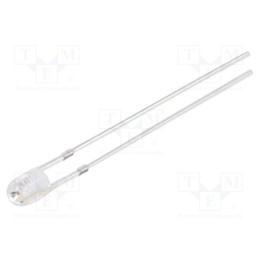 1 pcs x OPTOSUPPLY - OSO5PA3761B-12V - LED, 3mm, orange, 1560÷2180mcd, 60°, Front: convex, 15V, -30÷85°C
