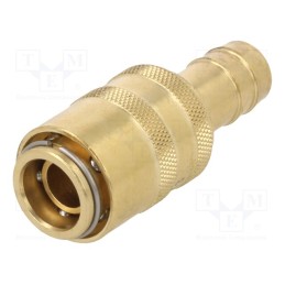 1 pcs x PNEUMAT-S09H WO13 - Quick connection coupling, straight, max.15bar, stainless steel