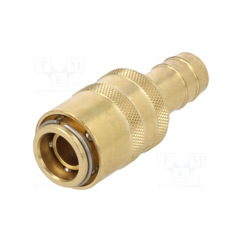1 pcs x PNEUMAT-S09H WO13 - Quick connection coupling, straight, max.15bar, stainless steel