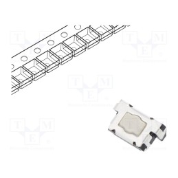 1 pcs x E-SWITCH - TL4100AF240QG - Microswitch TACT, SPST, Pos: 2, 0.05A/12VDC, side,SMD, none, 2.35N