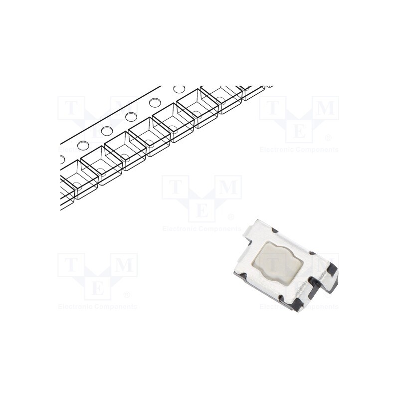 1 pcs x E-SWITCH - TL4100AF240QG - Microswitch TACT, SPST, Pos: 2, 0.05A/12VDC, side,SMD, none, 2.35N