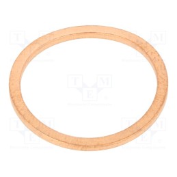 5 pcs x ELESA+GANTER - DIN 7603-CU-20-24-A - Gasket, copper, Thk: 1.5mm, Øint: 20mm, Øout: 24mm, DIN 7603