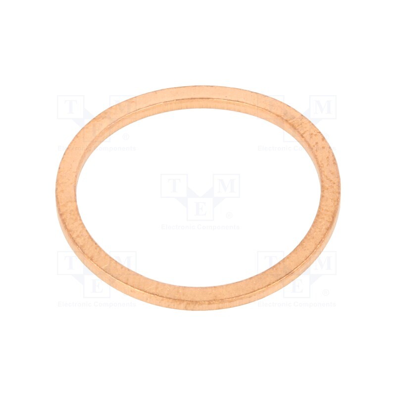 5 pcs x ELESA+GANTER - DIN 7603-CU-20-24-A - Gasket, copper, Thk: 1.5mm, Øint: 20mm, Øout: 24mm, DIN 7603