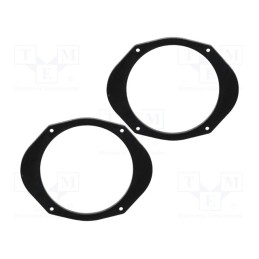 1 set x BASSER - DMFORD04 - Spacer ring, MDF, 165mm, Ford, impregnated, 2pcs.