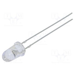 1 pcs x OPTOSUPPLY - OSG5DA5201A-CRLED14 - LED, 5mm, green, 60000mcd, 8°, Front: convex, 5.5÷20V, No.of term: 2
