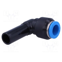 1 pcs x FESTO-153064 - Push-in fitting, angled 90°, -0.95÷6bar, Gasket: NBR rubber, QS