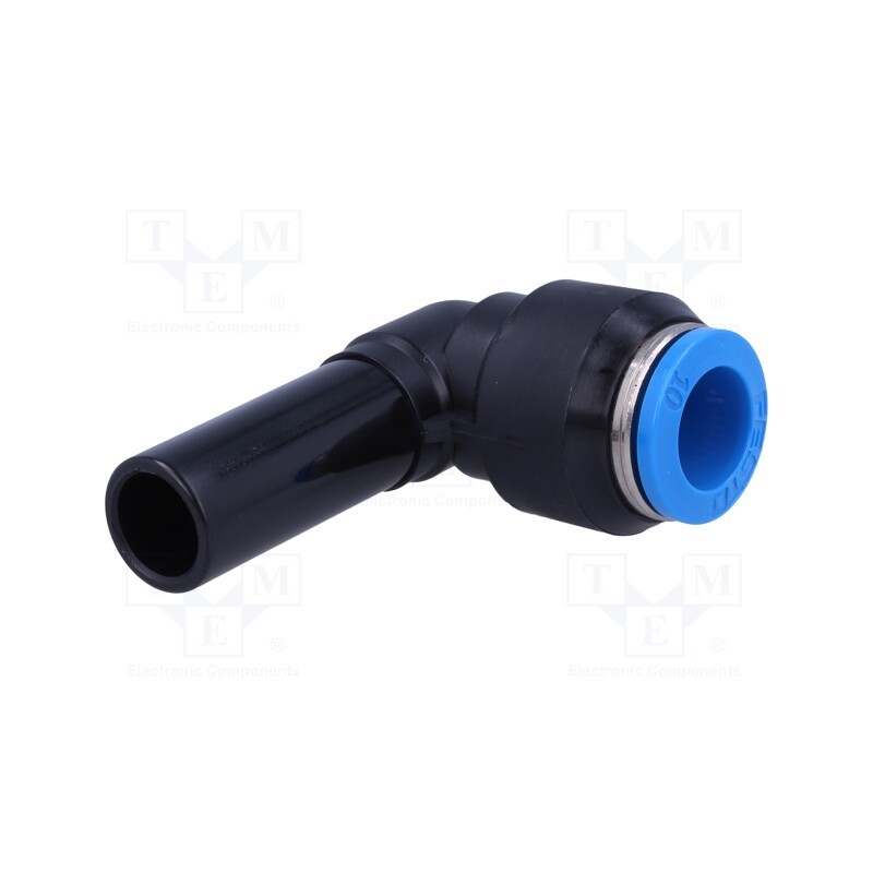 1 pcs x FESTO-153064 - Push-in fitting, angled 90°, -0.95÷6bar, Gasket: NBR rubber, QS