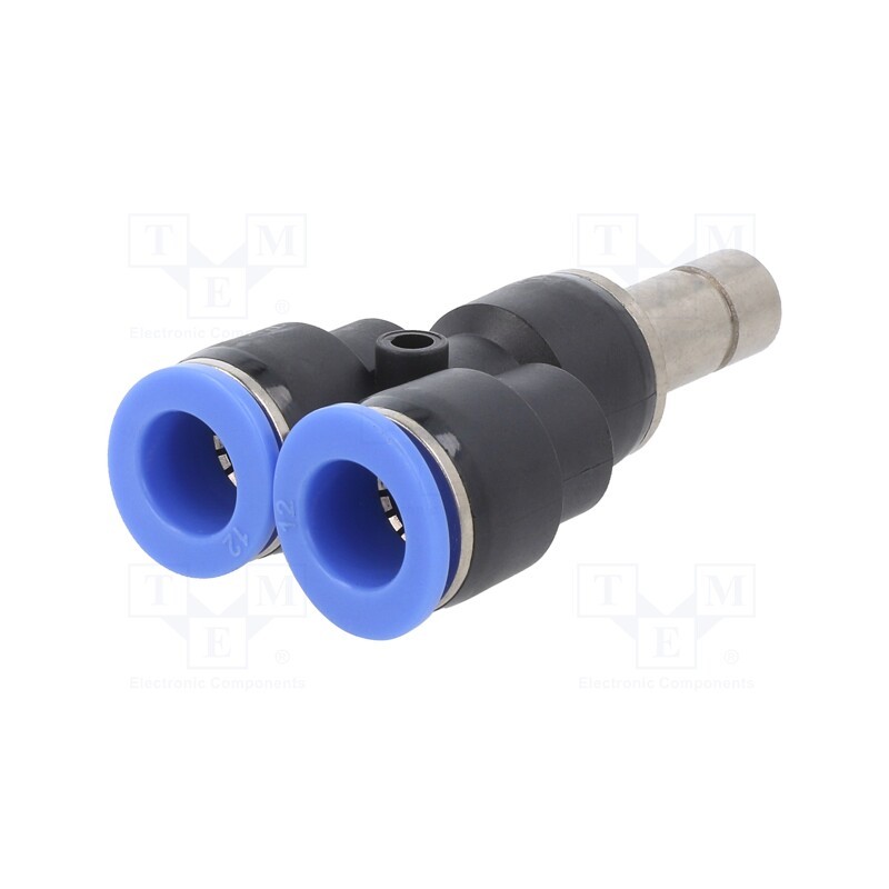 1 pcs x PNEUMAT-142.012-K - Plug-in connector, Y-Yap spliYYer, -0.95÷15bar, BLUELINE, 0÷60°C