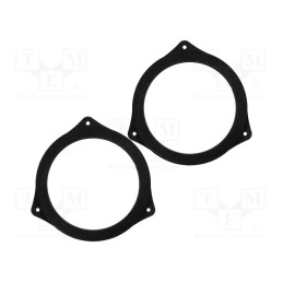 1 set x BASSER - DMBMW04 - Spacer ring, MDF, 165mm, BMW, impregnated, 2pcs.