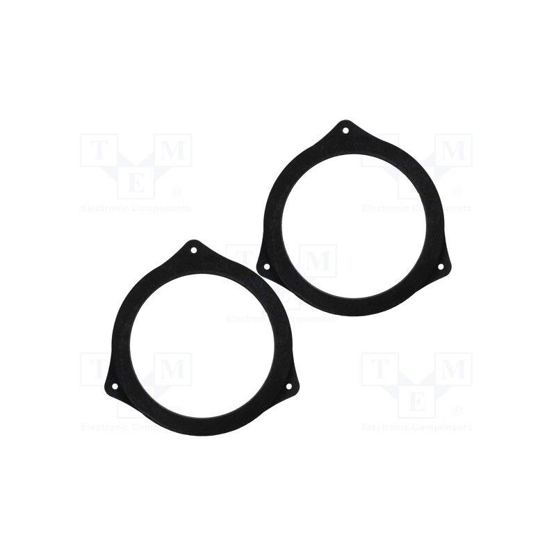 1 set x BASSER - DMBMW04 - Spacer ring, MDF, 165mm, BMW, impregnated, 2pcs.