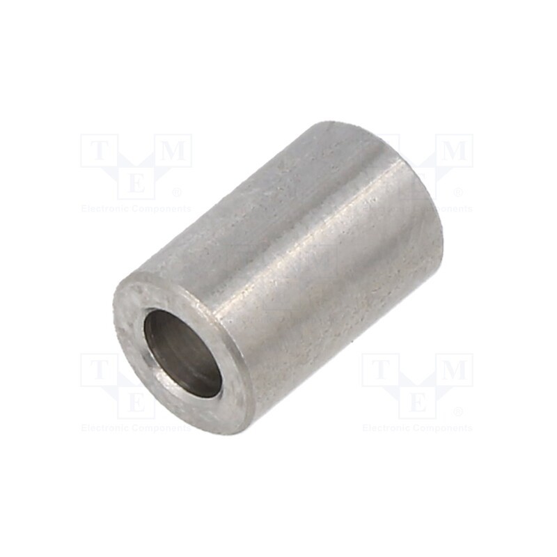 5 pcs x DREMEC - 346/3,2X02 - Spacer sleeve, 2mm, cylindrical, stainless steel, Out.diam: 6mm