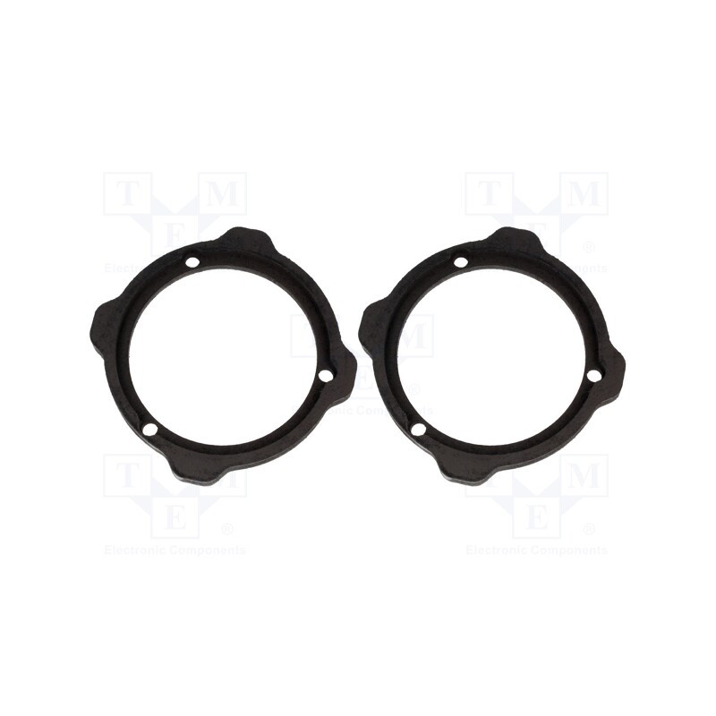 1 set x BASSER - DMAUDI07 - Spacer ring, MDF, 130mm, Audi, impregnated, 2pcs.