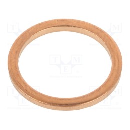 5 pcs x ELESA+GANTER - DIN 7603-CU-14-18-A - Gasket, copper, Thk: 1.5mm, Øint: 14mm, Øout: 18mm, DIN 7603