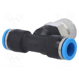 1 pcs x FESTO-153111 - Push-in fitting, straight,T-tap splitter, -0.95÷6bar, PBT, QS