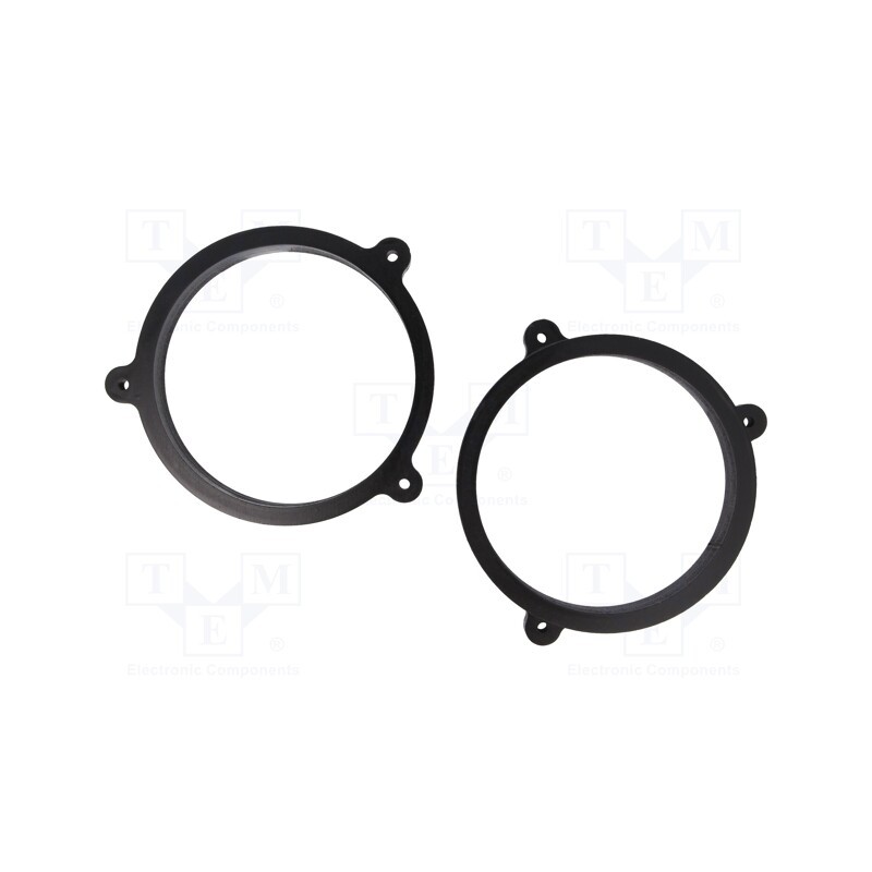 1 set x BASSER - DMMERC07 - Spacer ring, MDF, 165mm, Mercedes, impregnated, 2pcs.