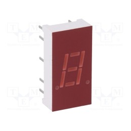 1 pcs x LITEON - LTS-315AHR - Display: LED, 7-segment, 7.62mm, 0.3', No.char: 1, red, 0.8÷2mcd