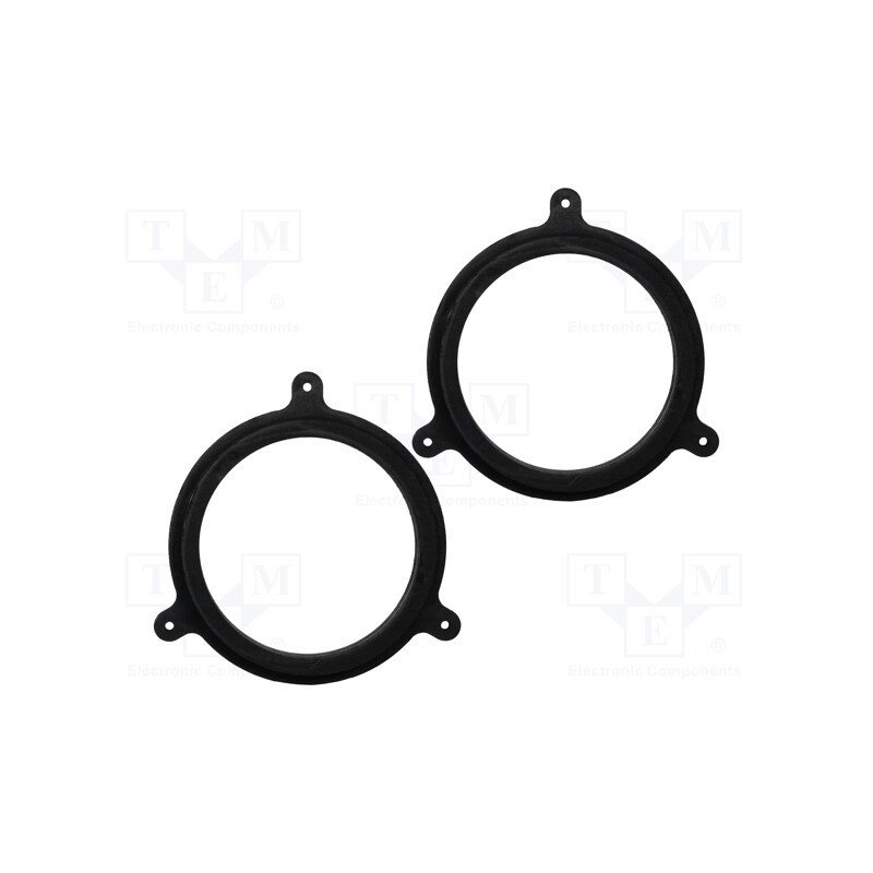 1 set x BASSER - DMRENA01 - Spacer ring, MDF, 165mm, Renault, impregnated, 2pcs.