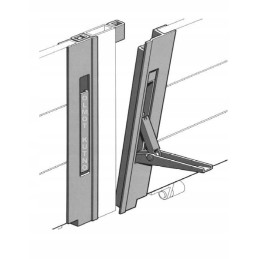 H500 aluminum side vertical lock, plz handles