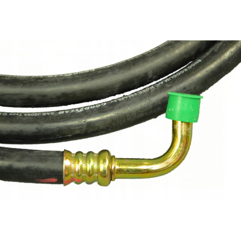 Air conditioning hose, compressor, exchanger in the cabin