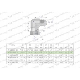 Hydraulic elbow inch ab 1 2 unf warynski