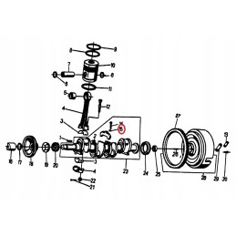 Ursus C 360 C 4011 shaft counterweight washer